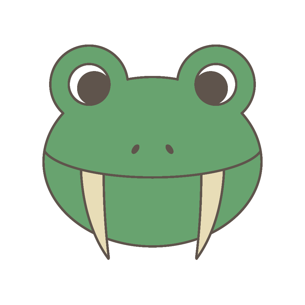 Säbelzahnfrosch-Spiele-Logo